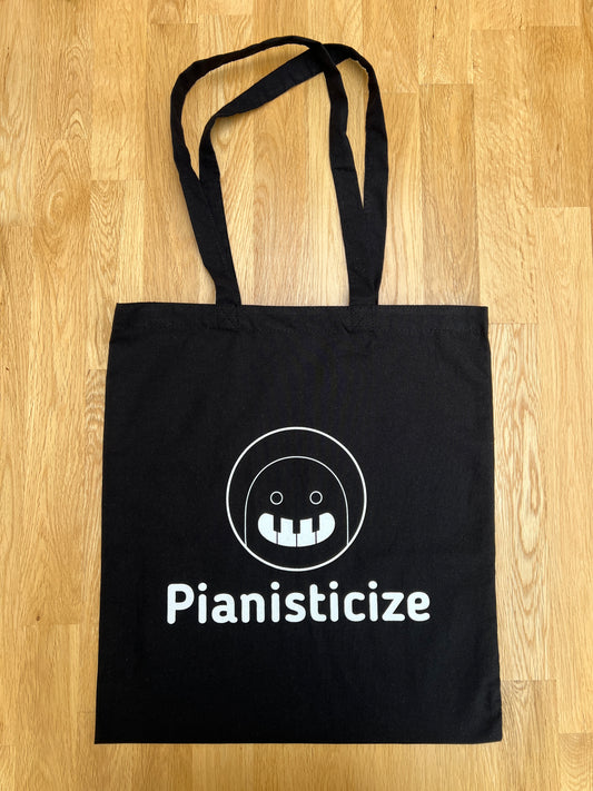 Tote Bag Pianisticize (black and white)